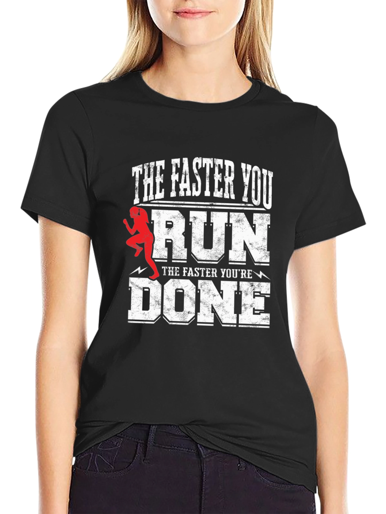 Funny Running T-Shirt - The Faster You Run...