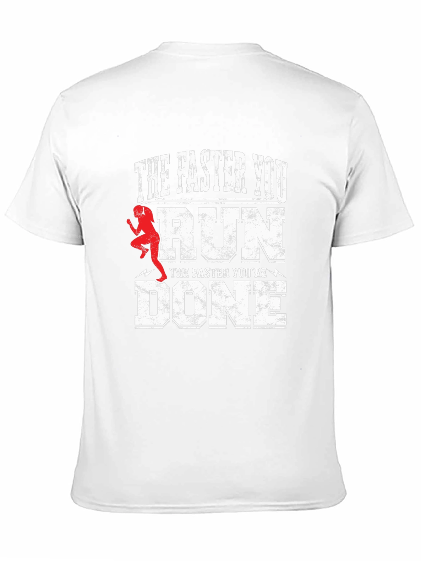 Funny Running T-Shirt - The Faster You Run...