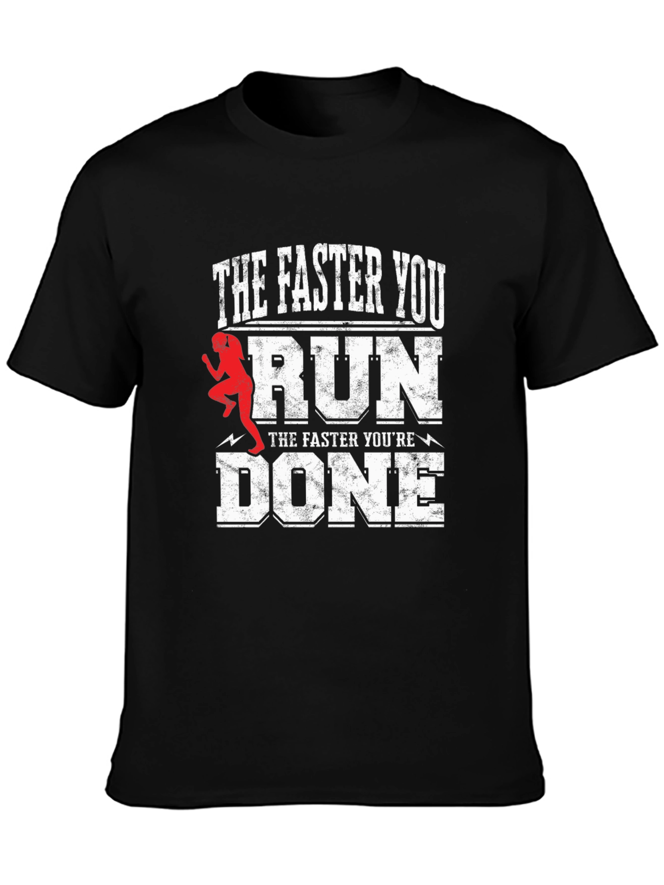 Funny Running T-Shirt - The Faster You Run...