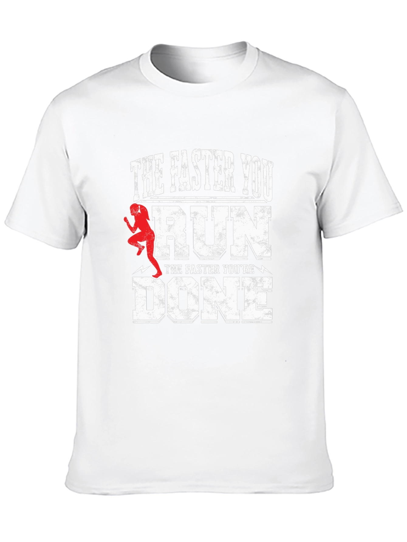 Funny Running T-Shirt - The Faster You Run...