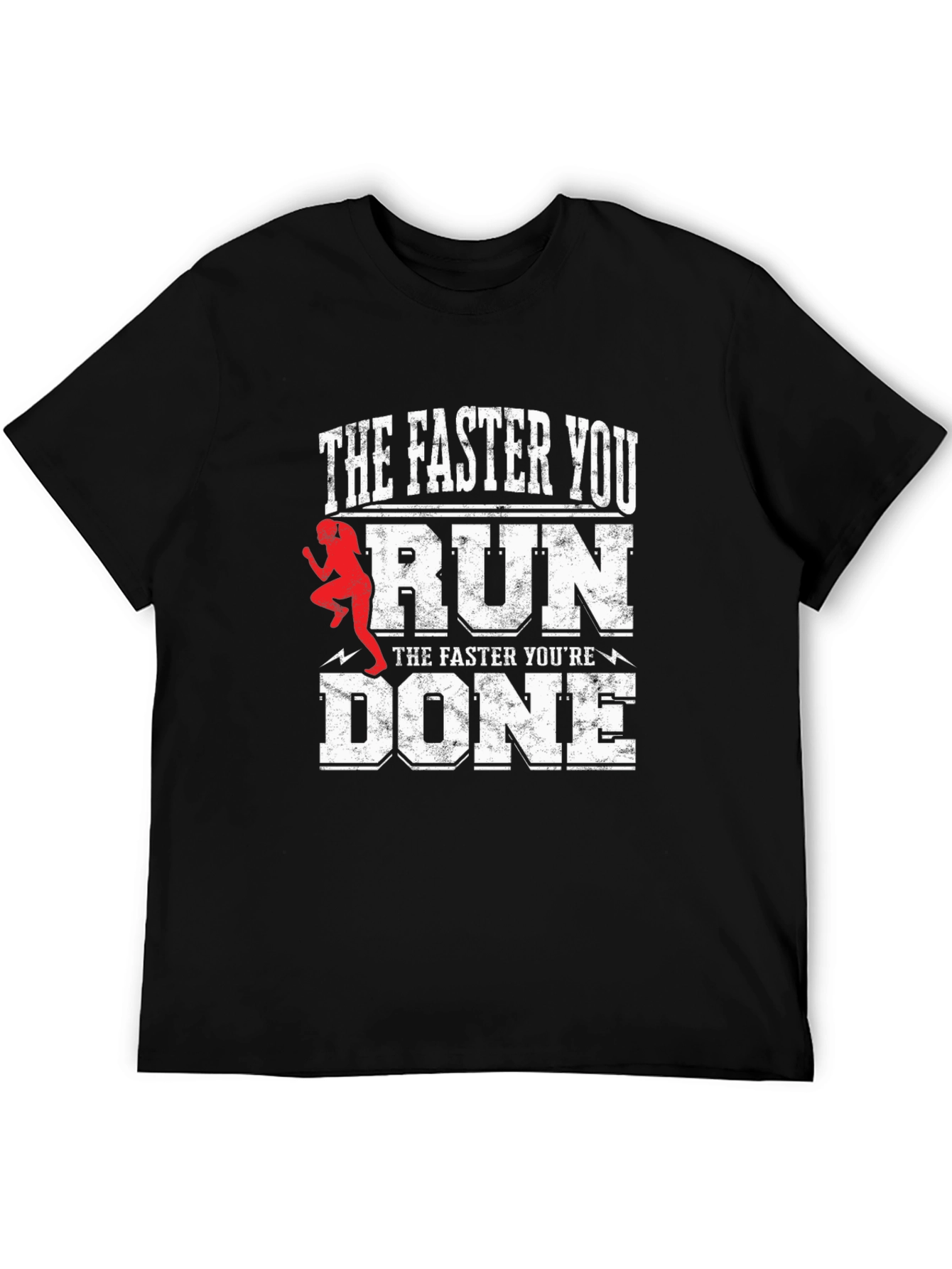 Funny Running T-Shirt - The Faster You Run...