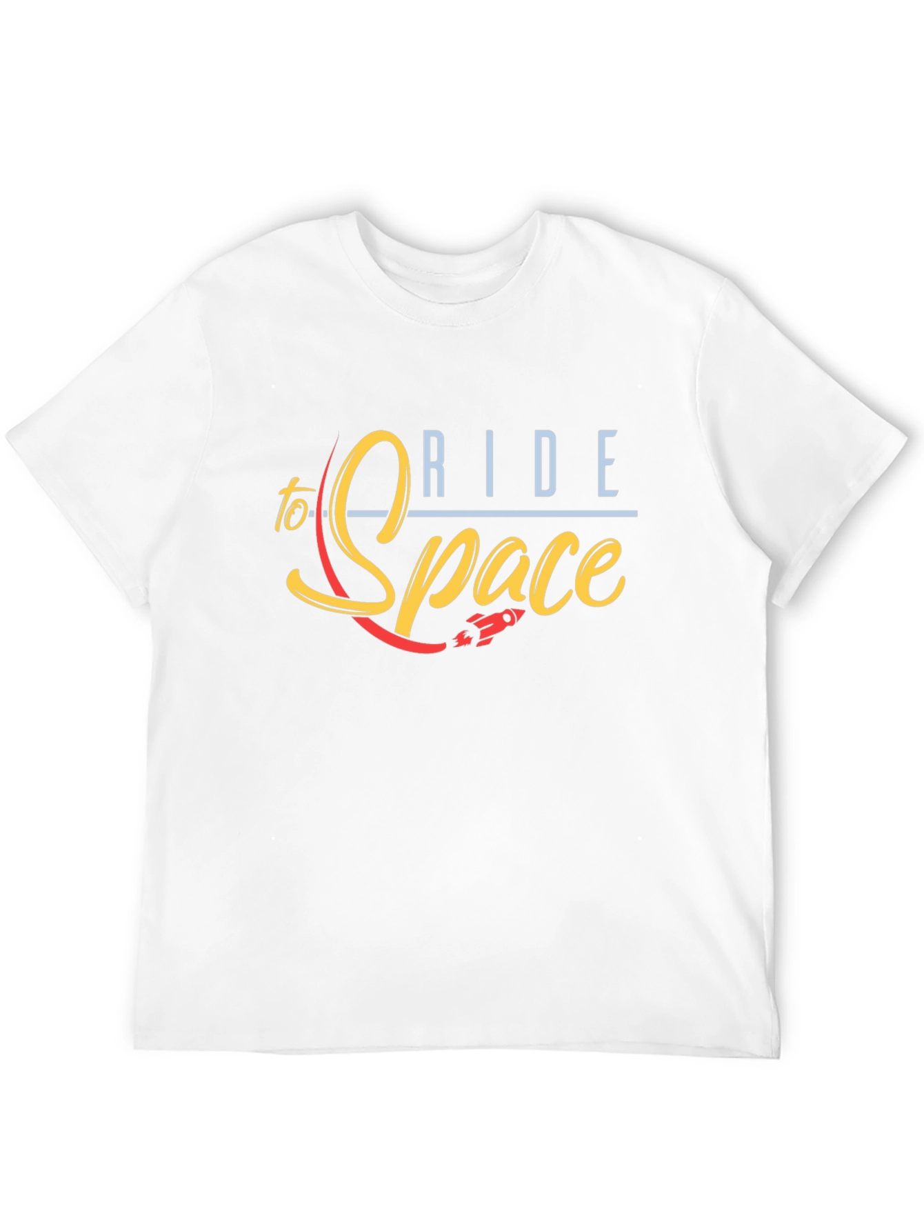 Ride to Space Black Graphic Tee