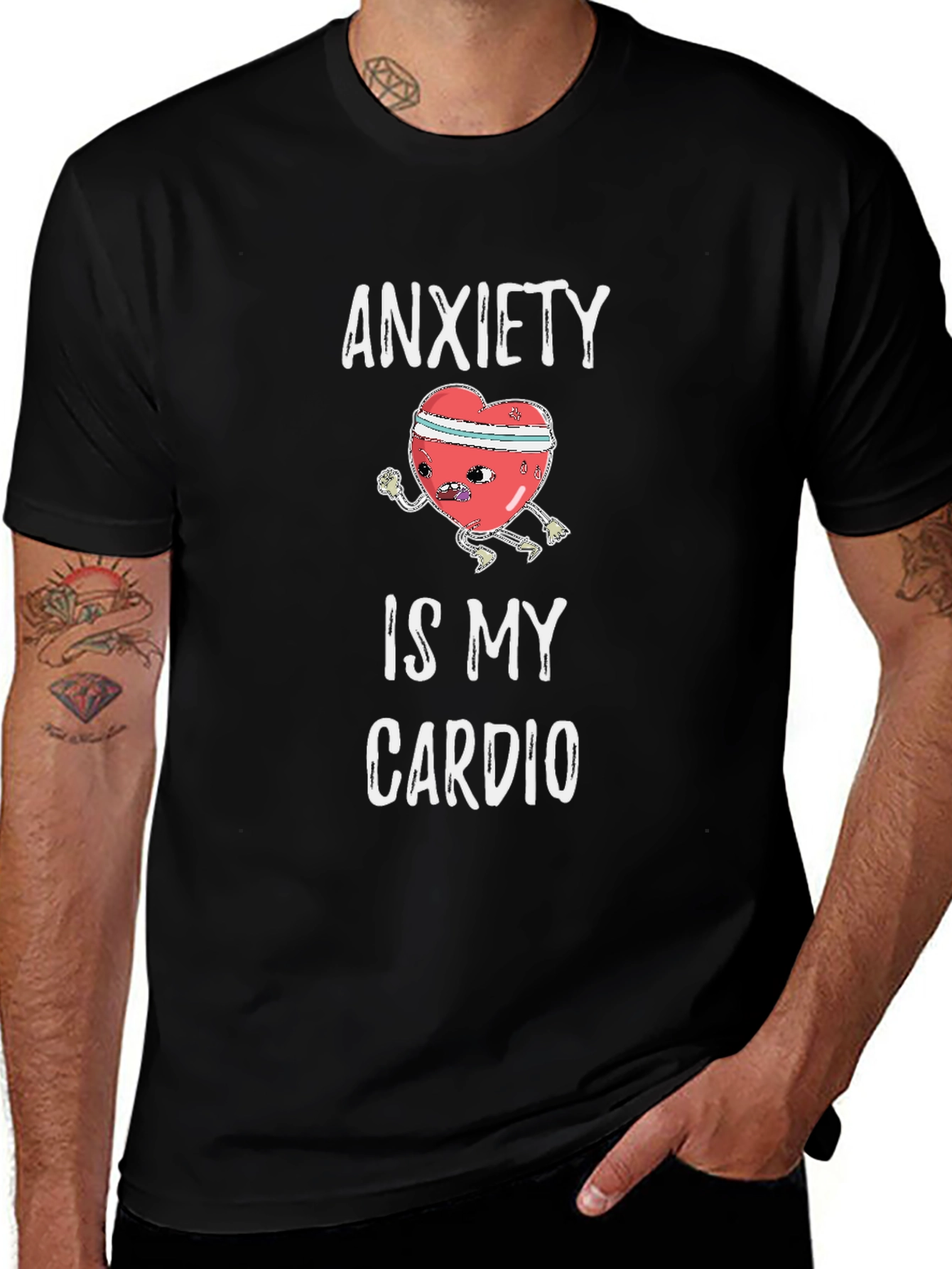 Anxiety Is My Cardio Graphic Tee