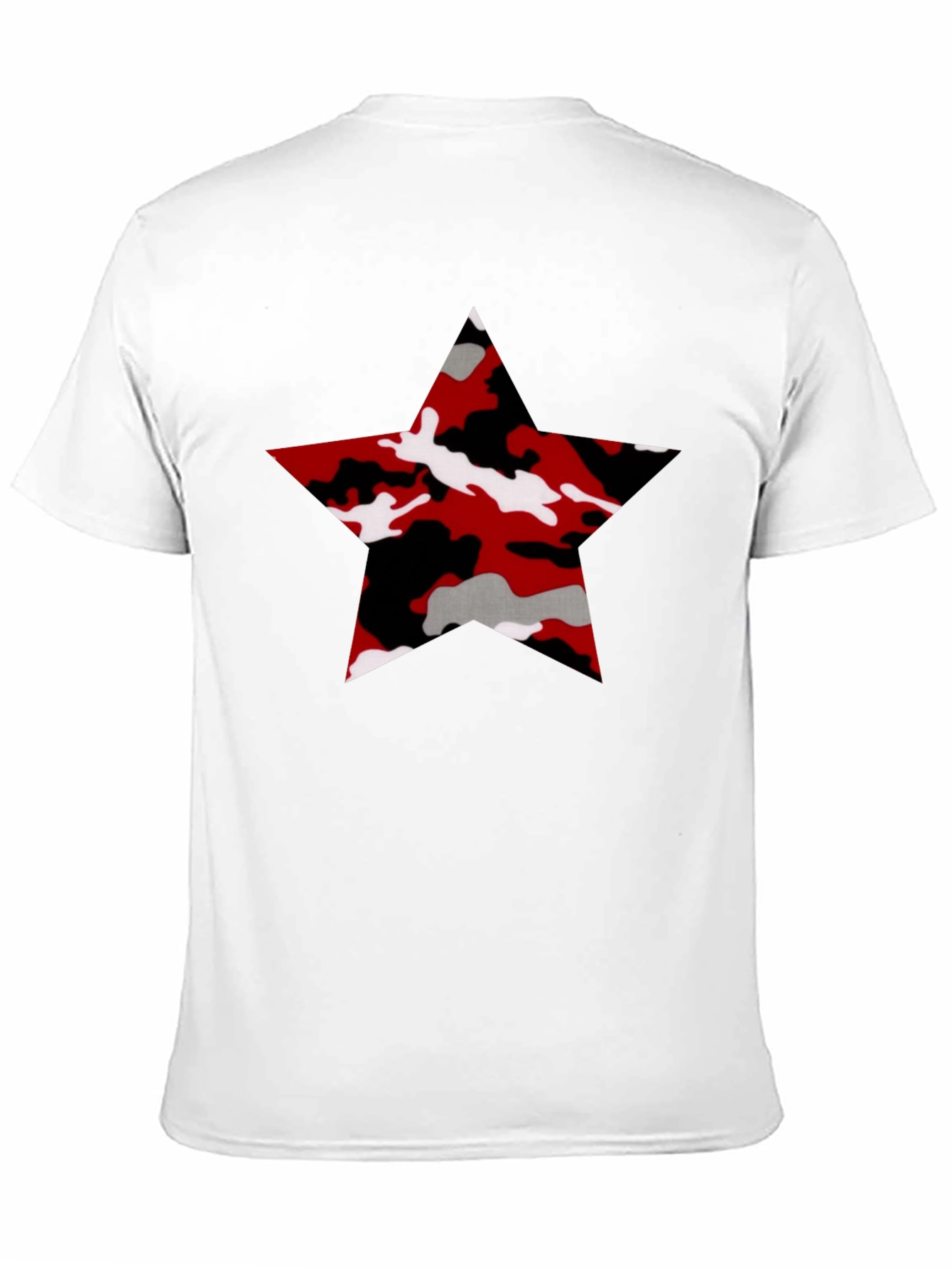 Camo Star Graphic Black T-Shirt