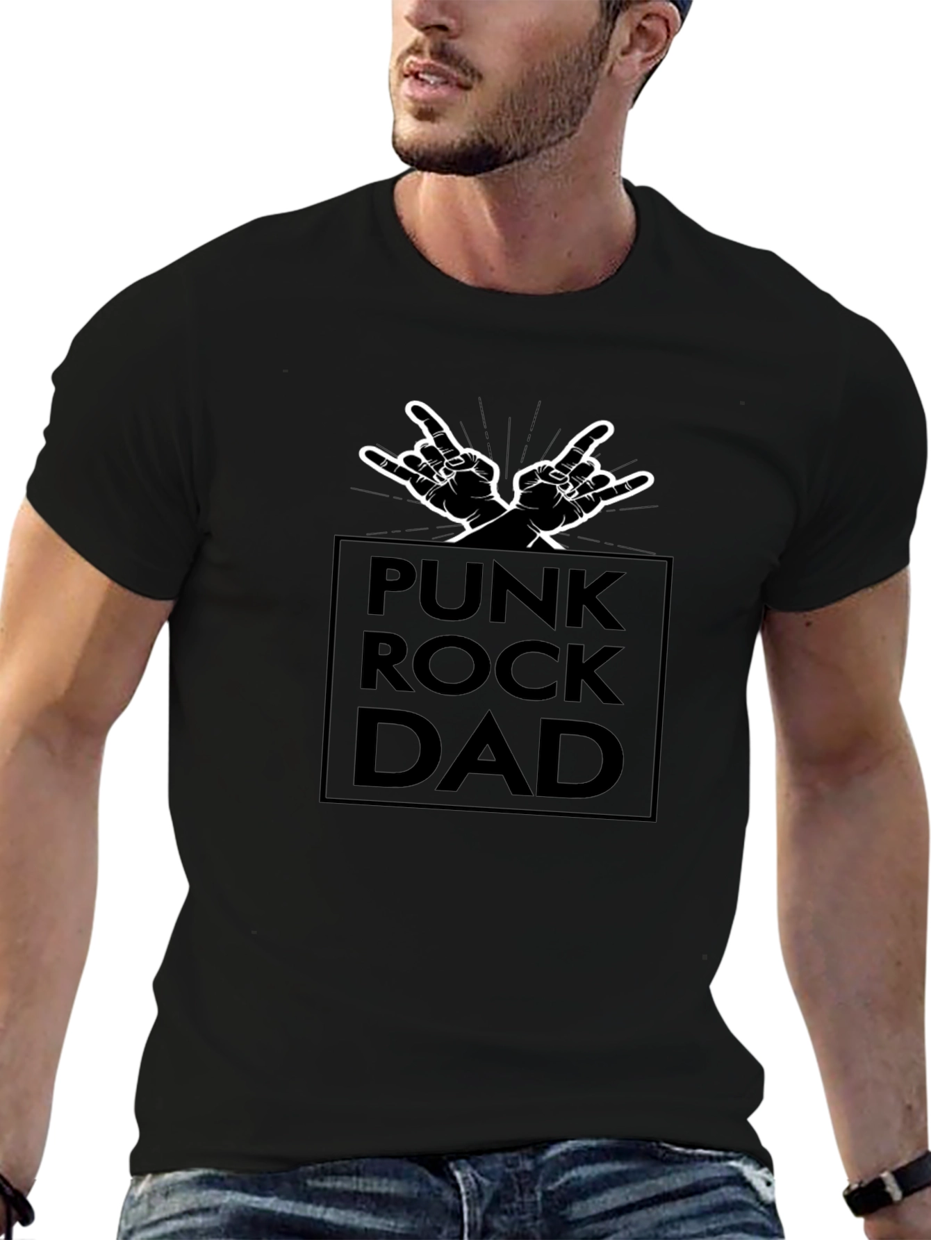 Punk Rock Dad T-Shirt - Cool Fathers Day Gift