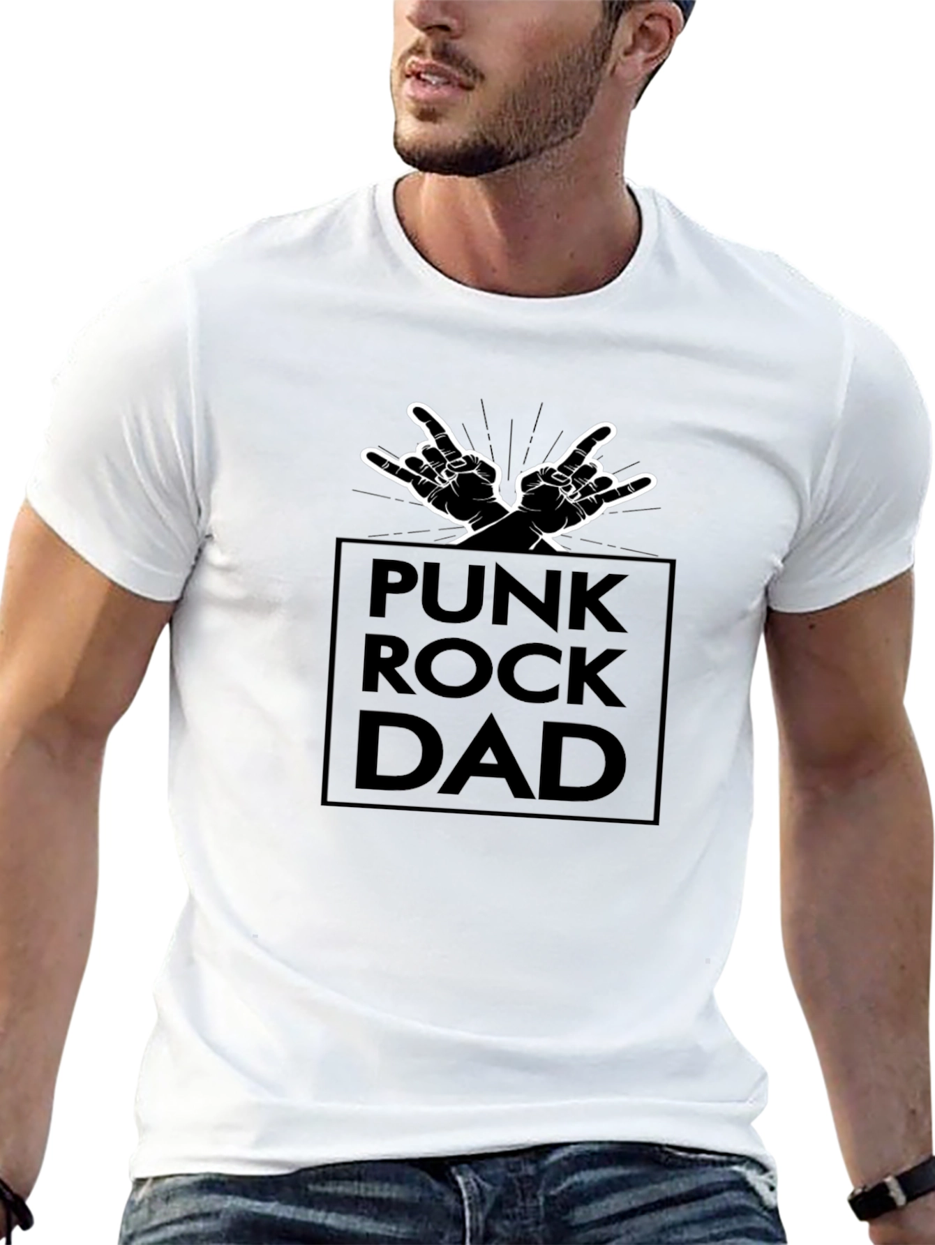 Punk Rock Dad T-Shirt - Cool Fathers Day Gift