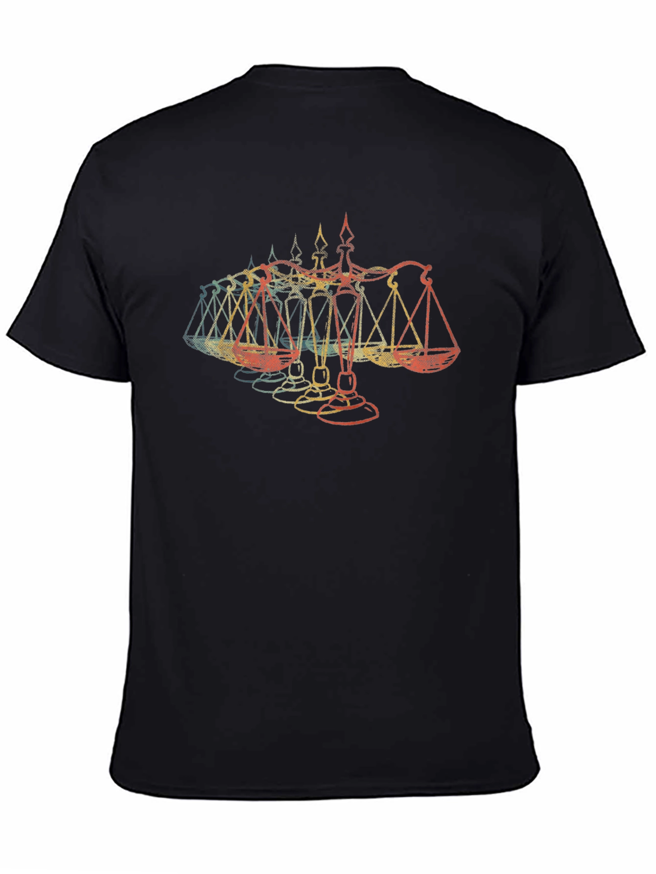 Scales of Justice Retro Style T-Shirt