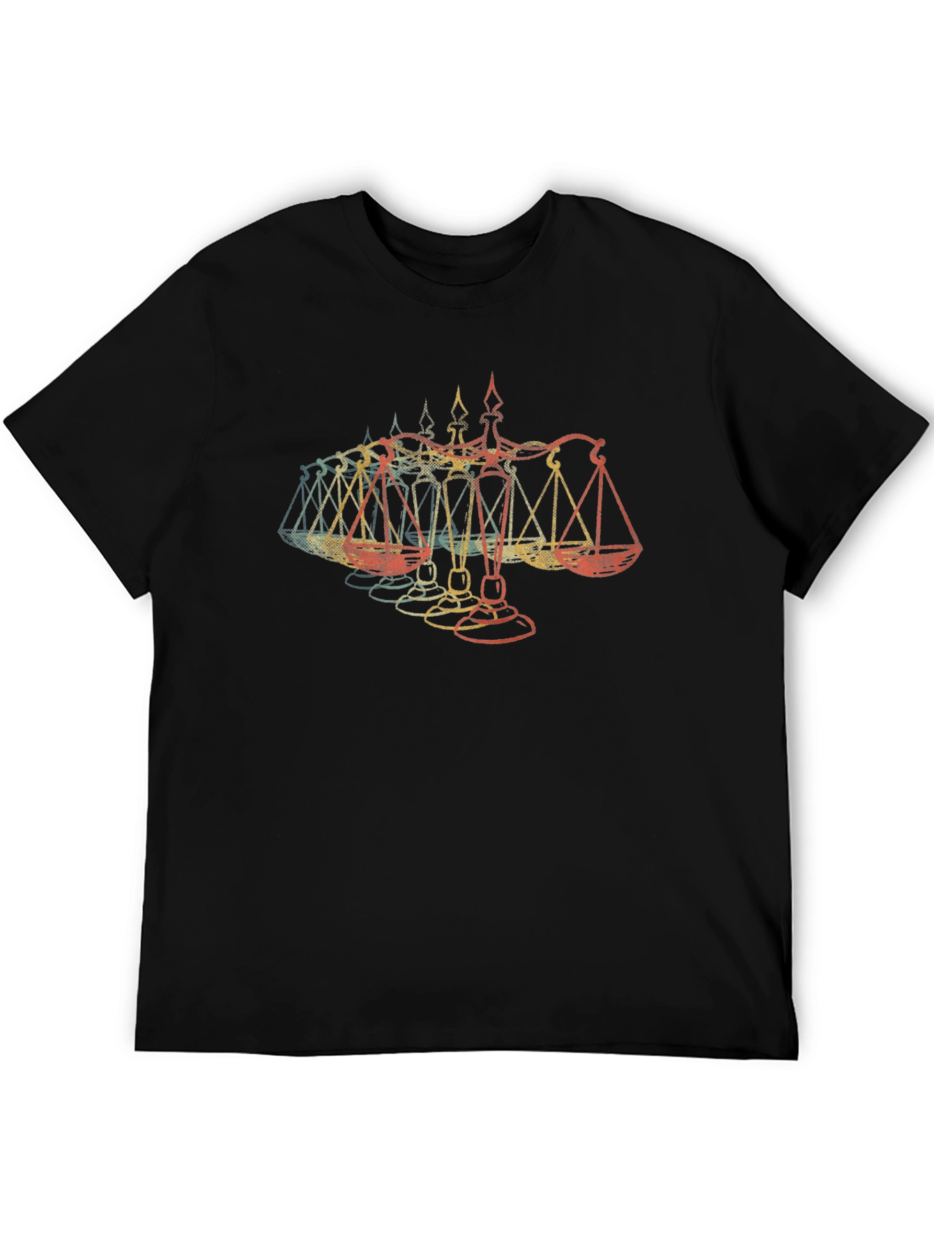 Scales of Justice Retro Style T-Shirt