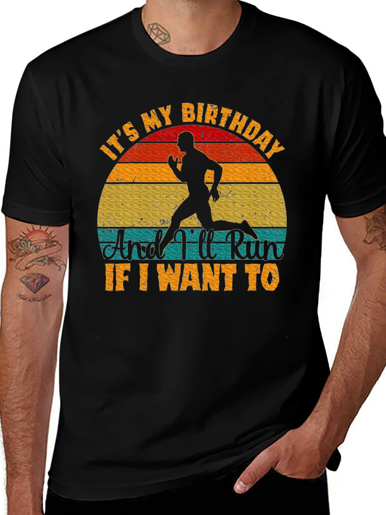 Birthday Runner T-Shirt - Run If I Want To