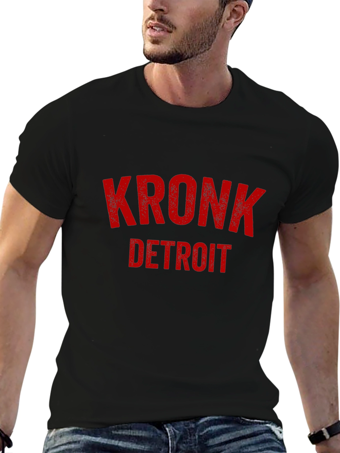 KRONK Detroit Black Graphic T-Shirt