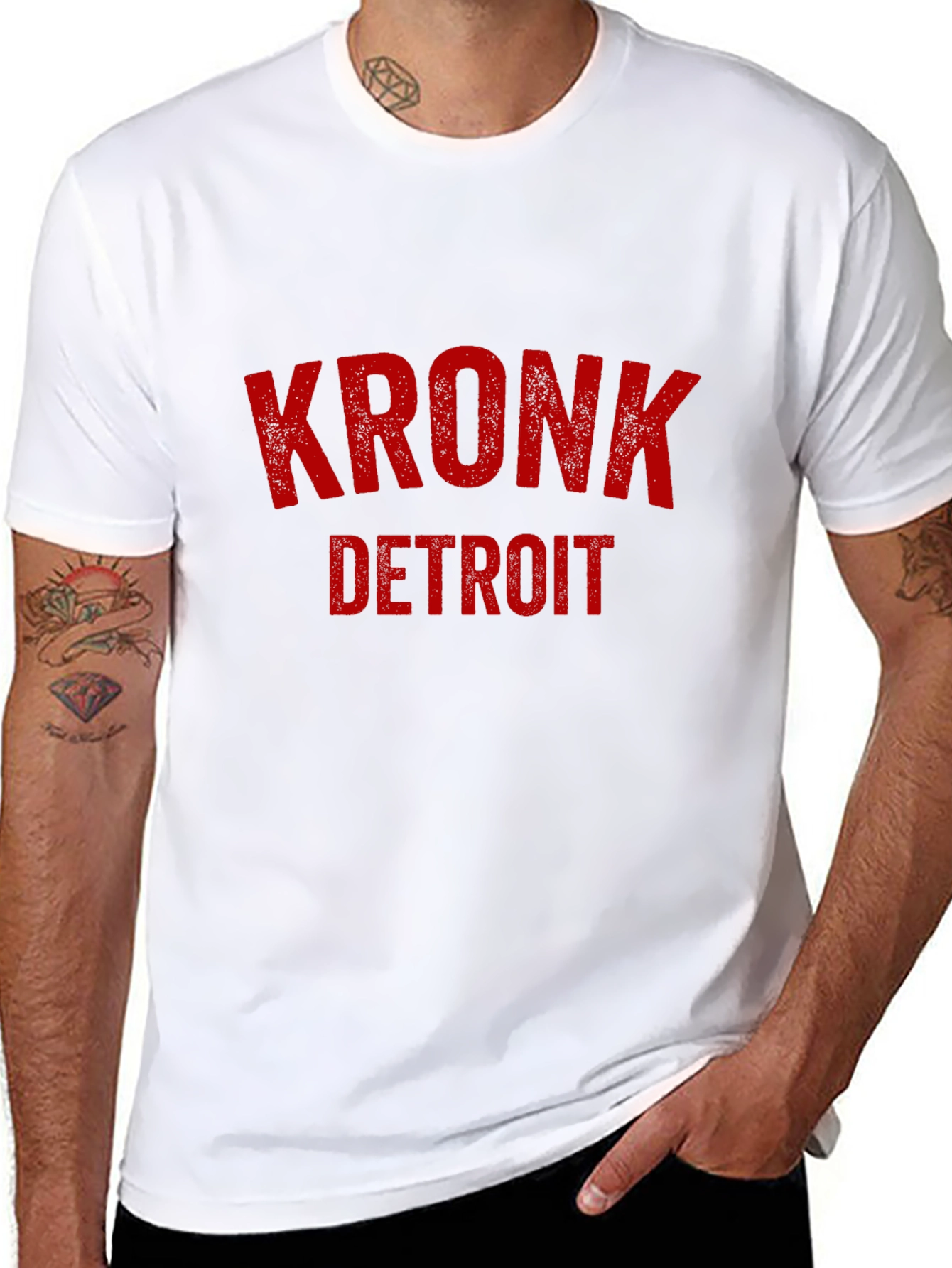 KRONK Detroit Black Graphic T-Shirt