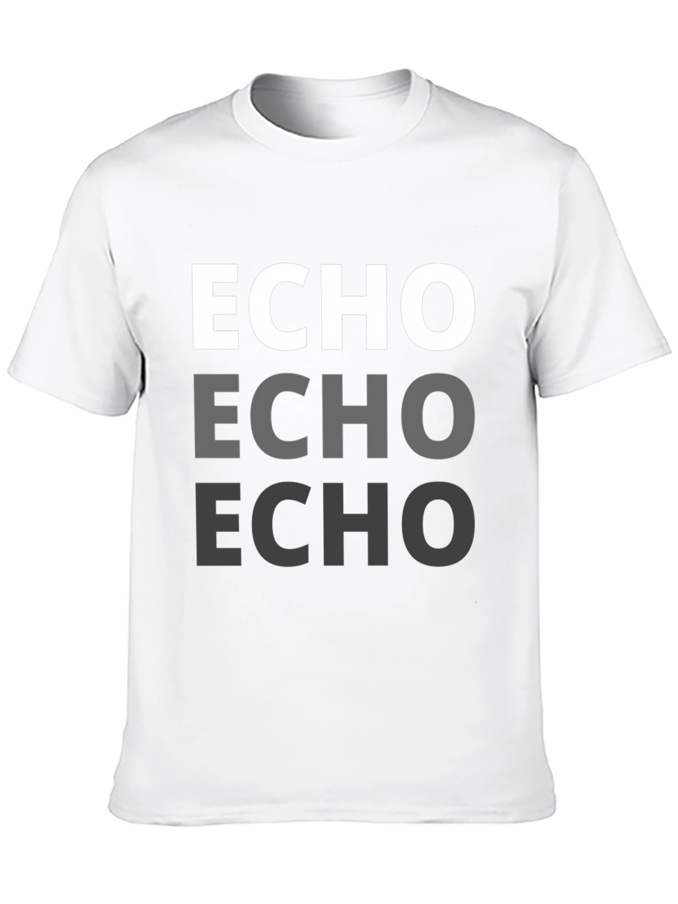 Echo Graphic Tee - Stylish Repeat Design