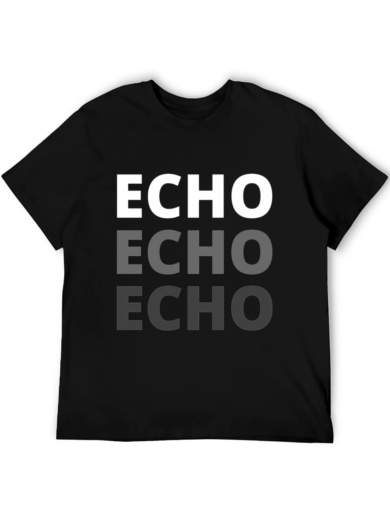 Echo Graphic Tee - Stylish Repeat Design