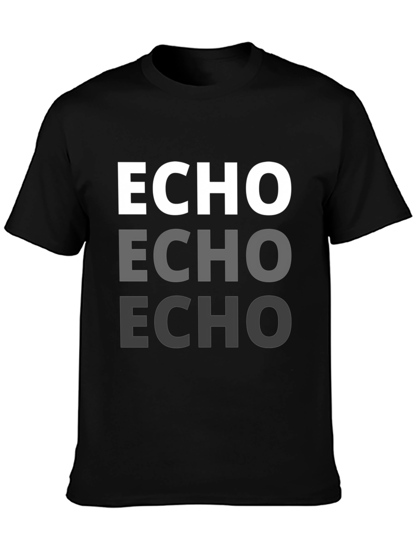 Echo Graphic Tee - Stylish Repeat Design