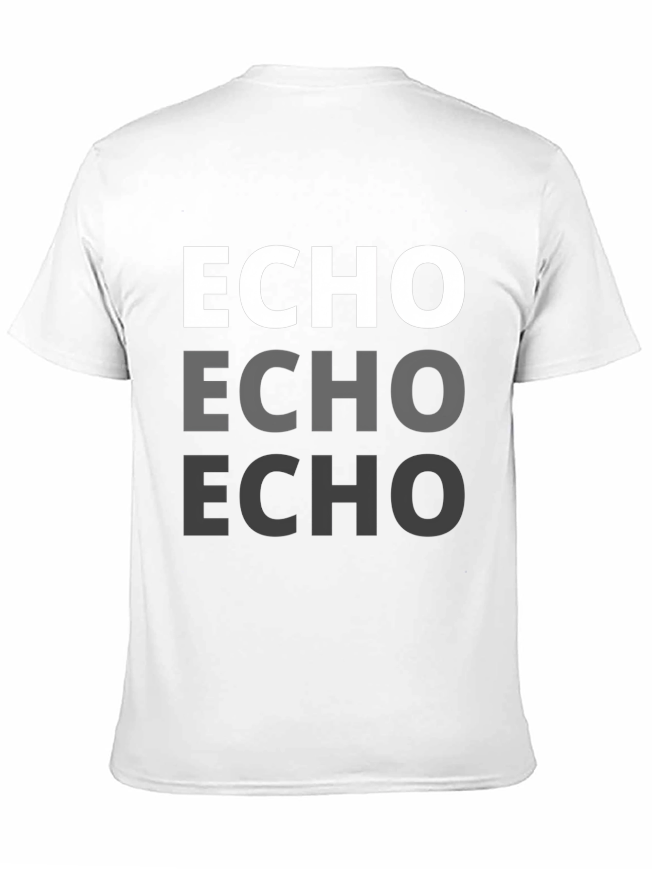 Echo Graphic Tee - Stylish Repeat Design
