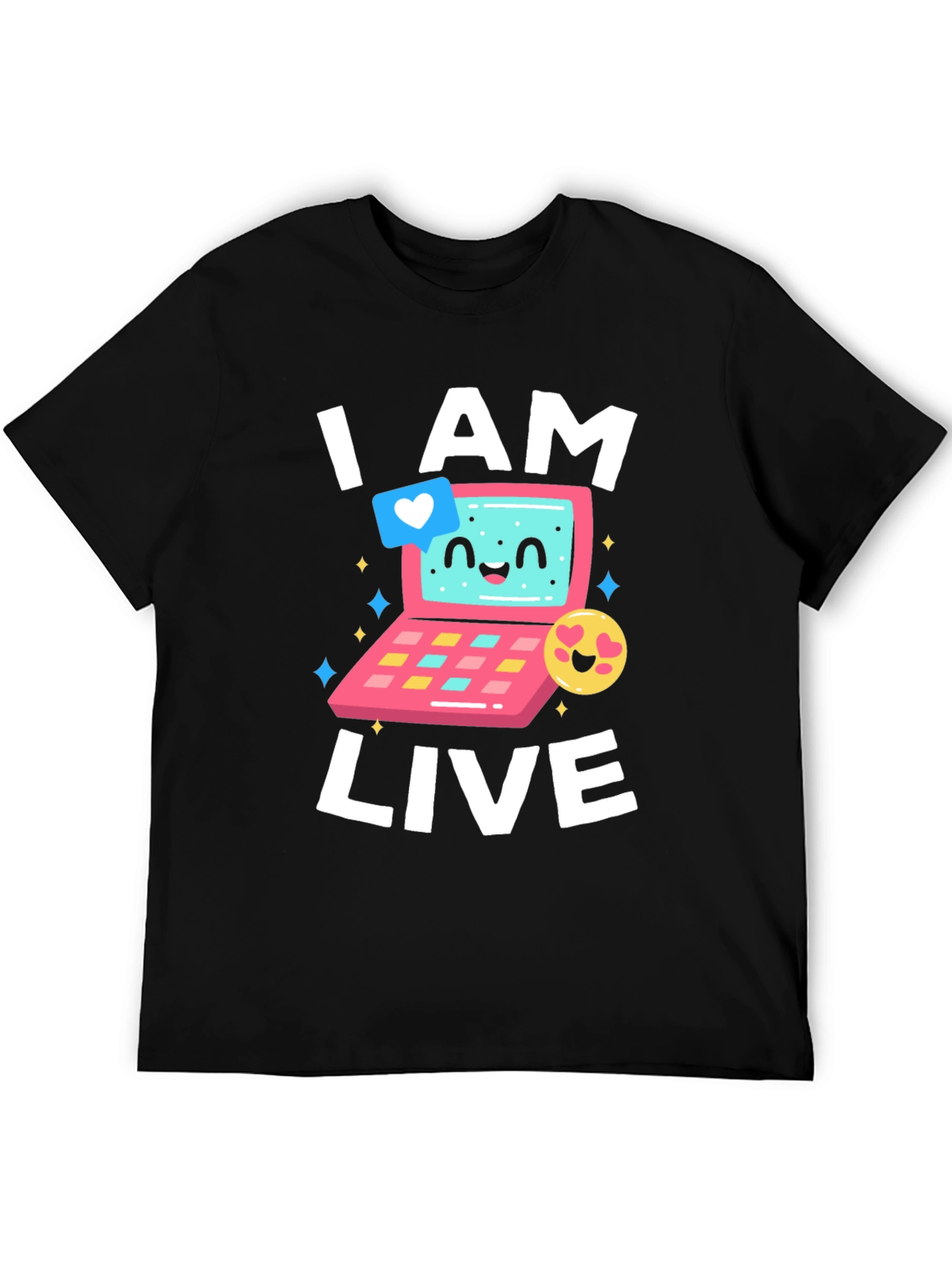I AM LIVE T-Shirt - Funny Computer Design