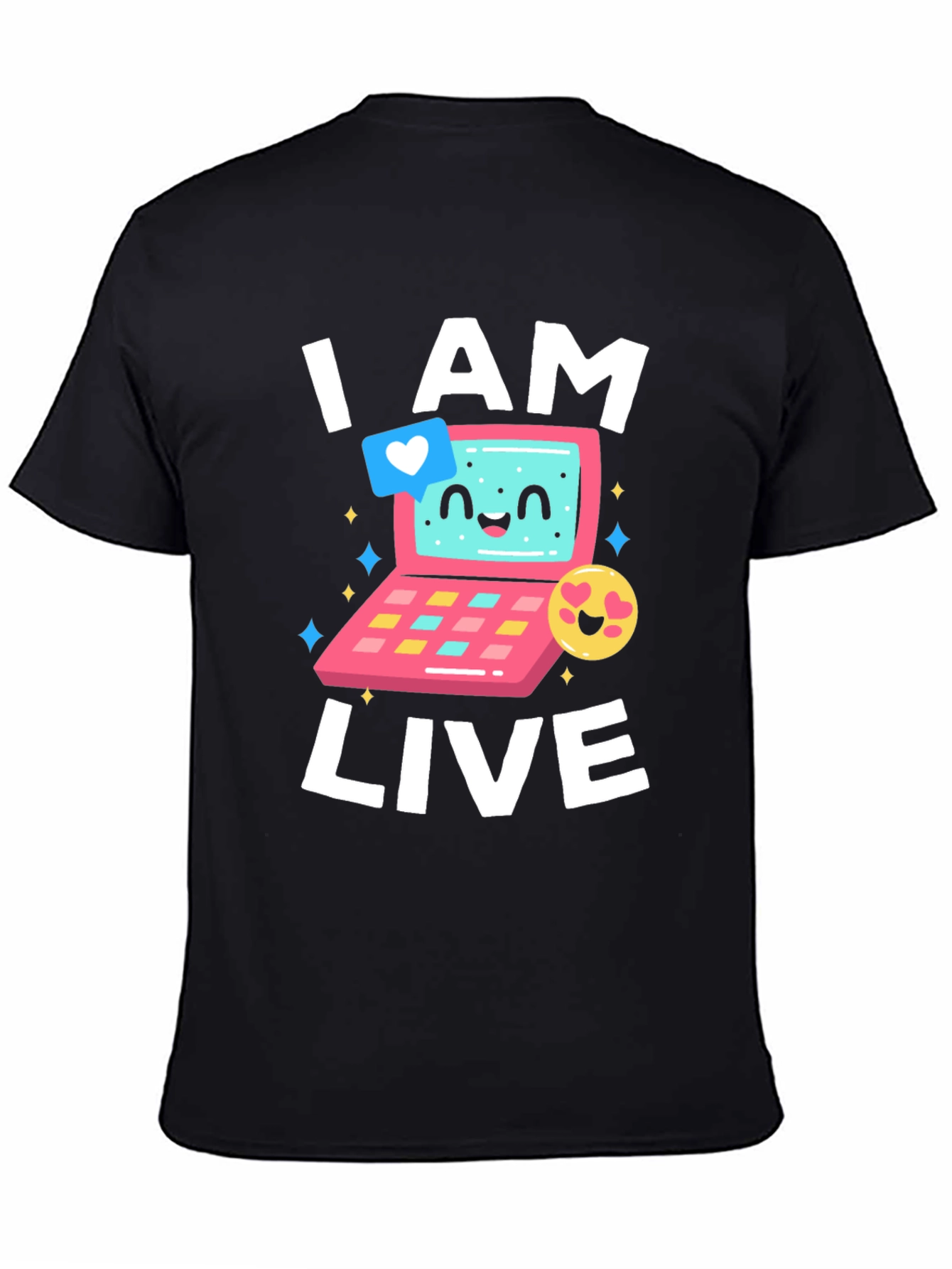 I AM LIVE T-Shirt - Funny Computer Design