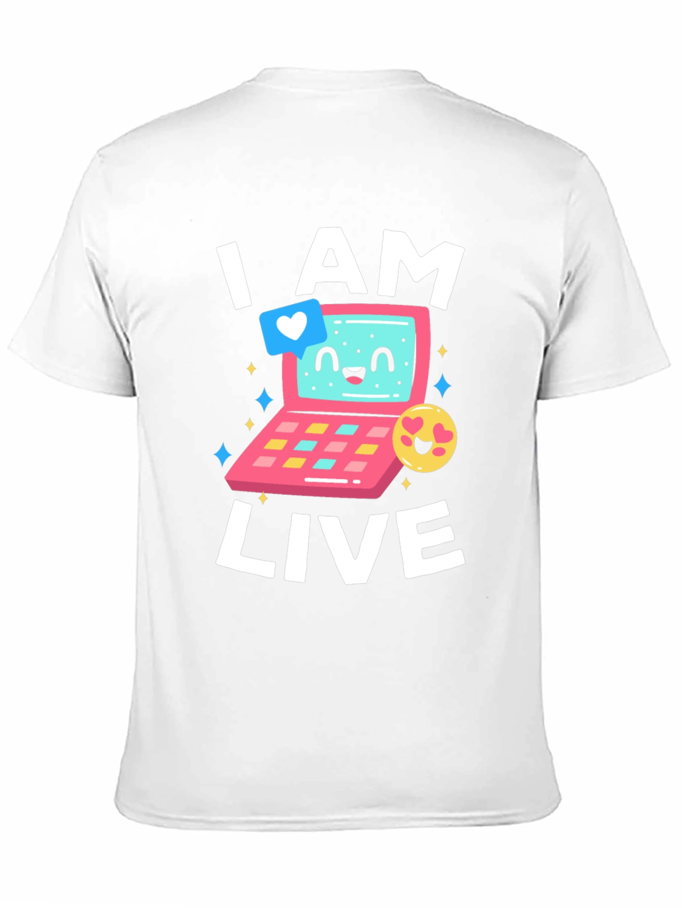 I AM LIVE T-Shirt - Funny Computer Design