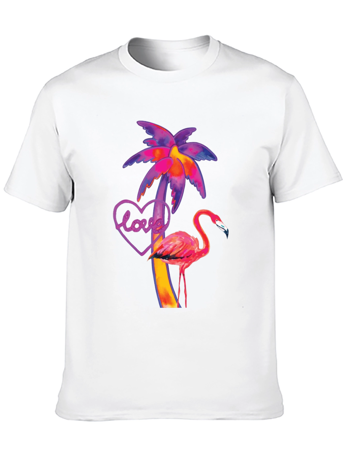 Tropical Flamingo Love T-Shirt