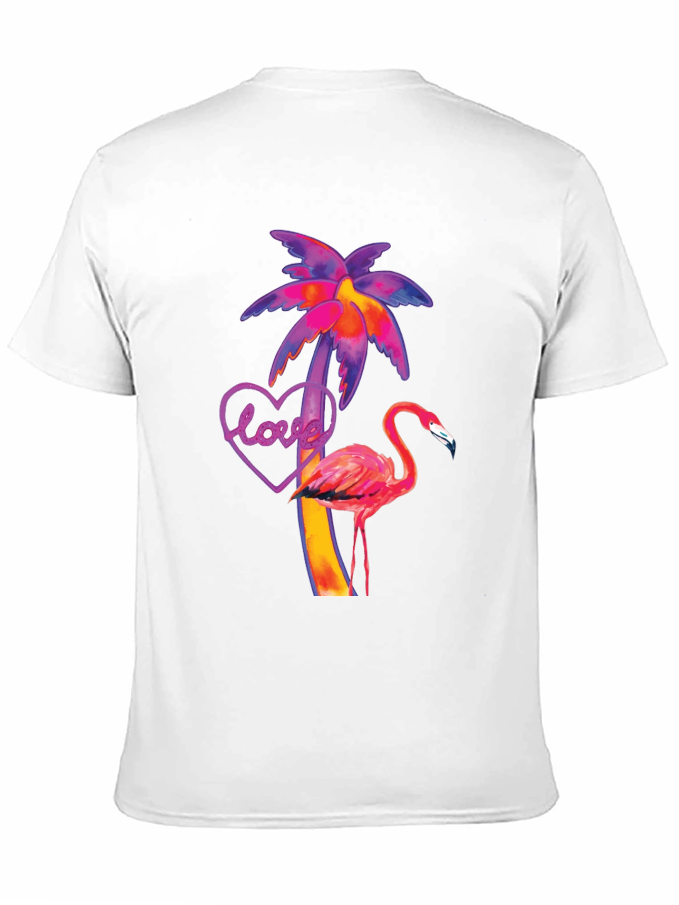 Tropical Flamingo Love T-Shirt