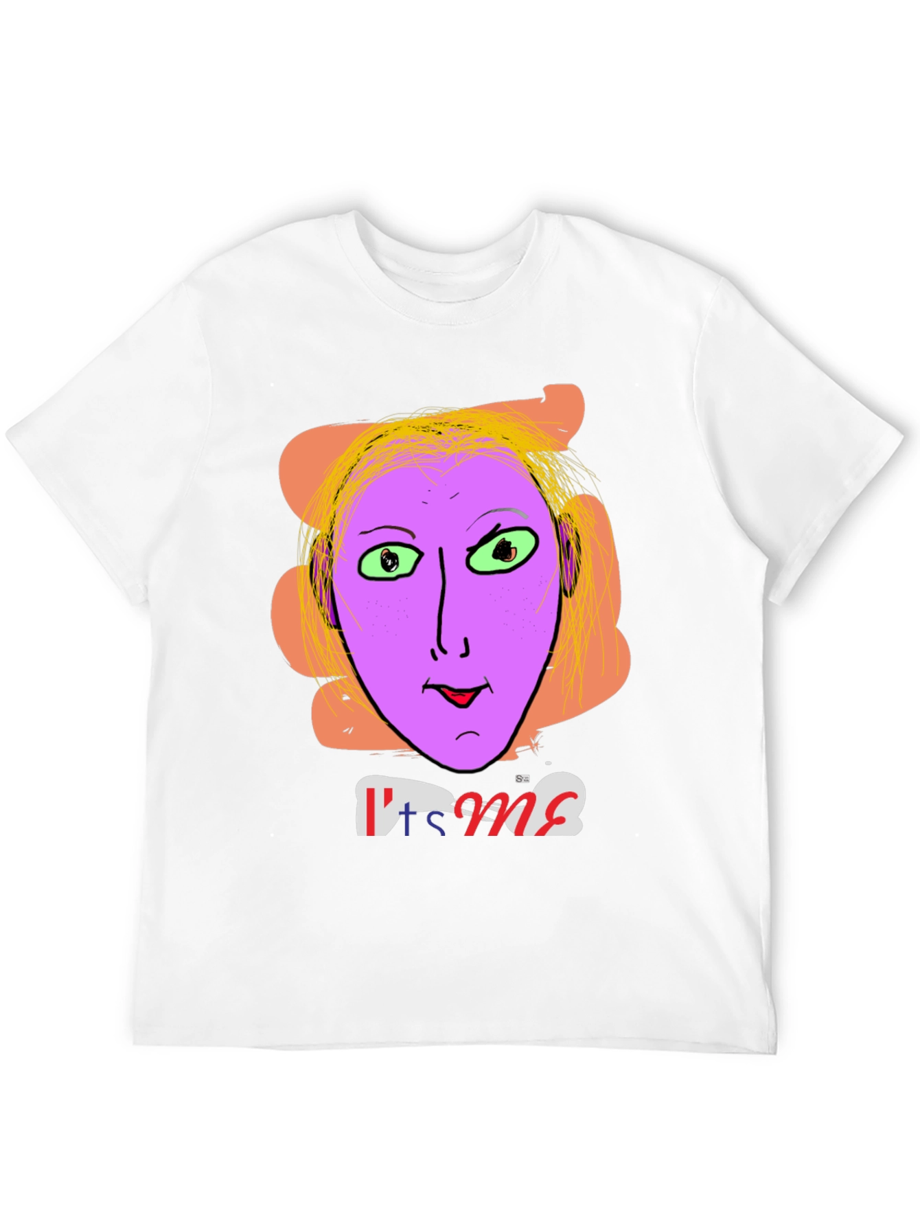 Unique Graphic Tee - Its Me Funny Purple Face