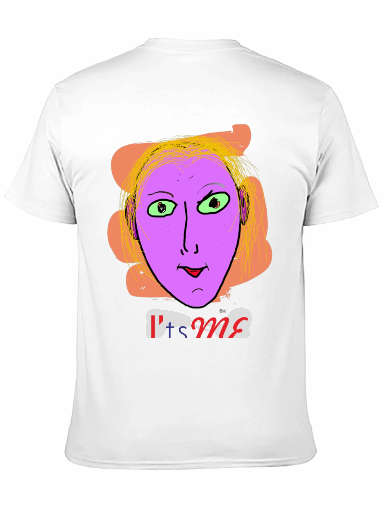 Unique Graphic Tee - Its Me Funny Purple Face