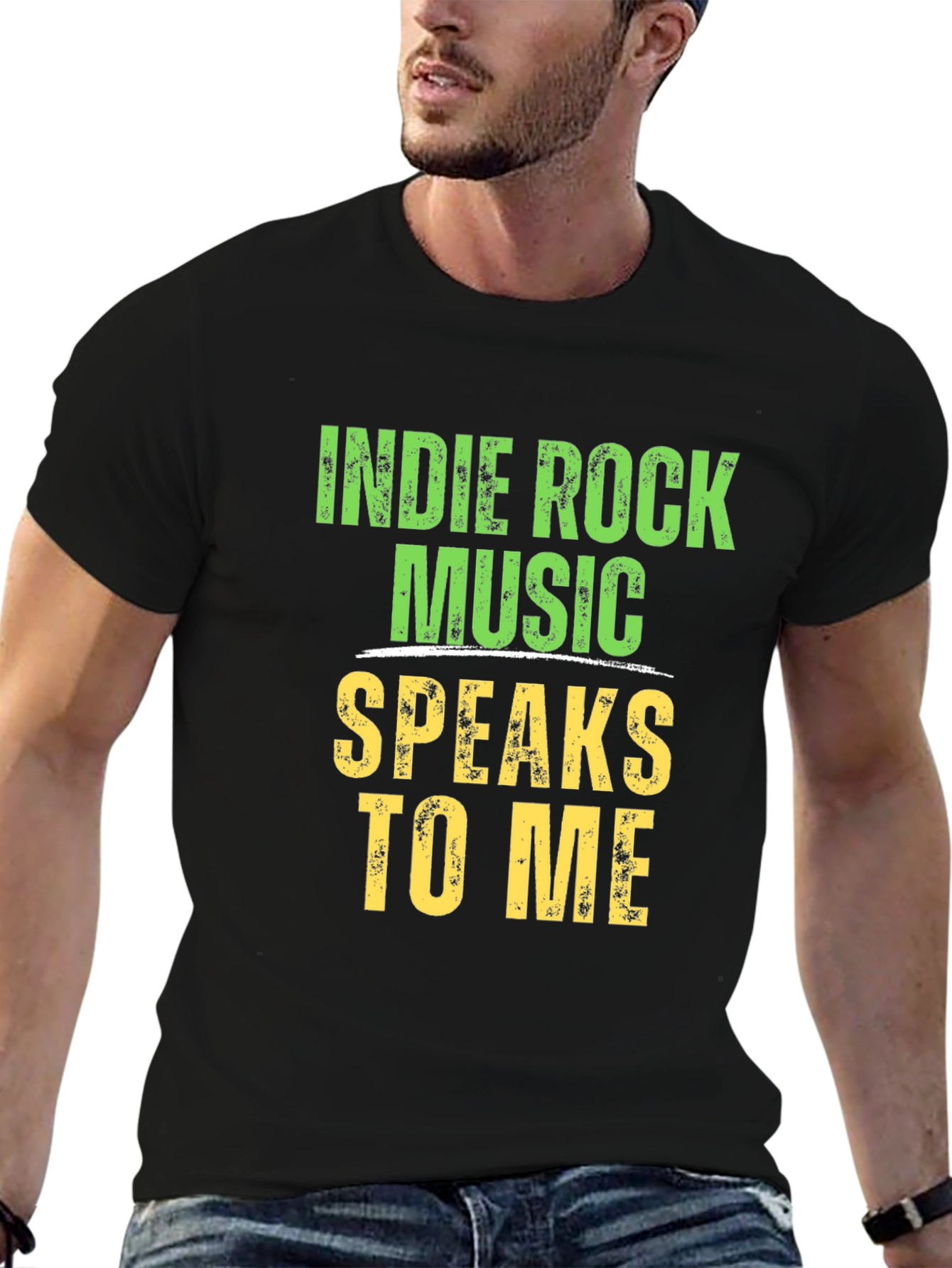 Indie Rock Music Speaks To Me Graphic T-Shirt