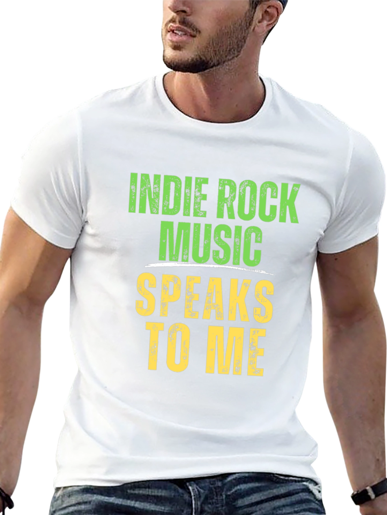 Indie Rock Music Speaks To Me Graphic T-Shirt