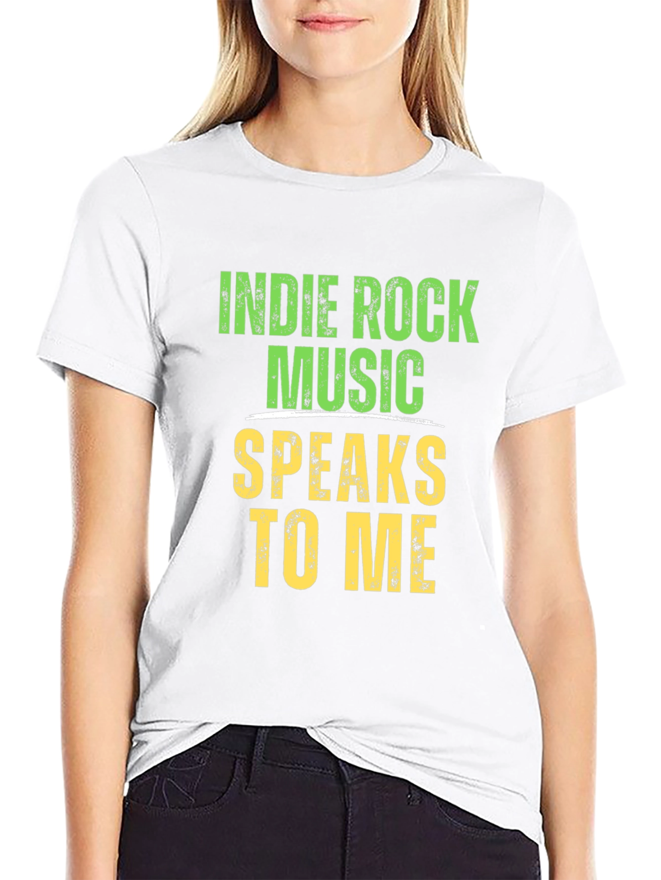 Indie Rock Music Speaks To Me Graphic T-Shirt