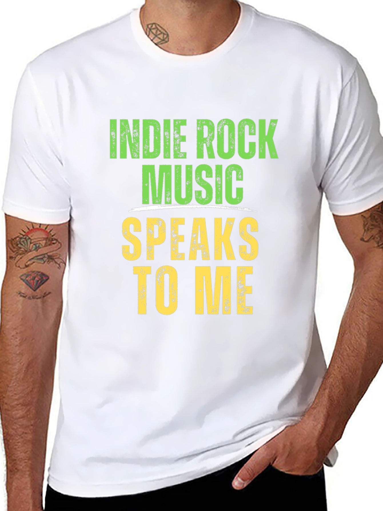 Indie Rock Music Speaks To Me Graphic T-Shirt