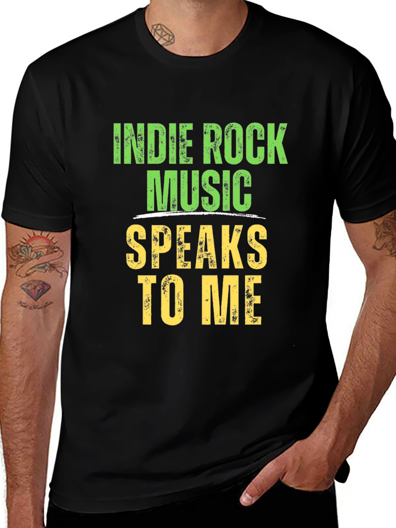 Indie Rock Music Speaks To Me Graphic T-Shirt