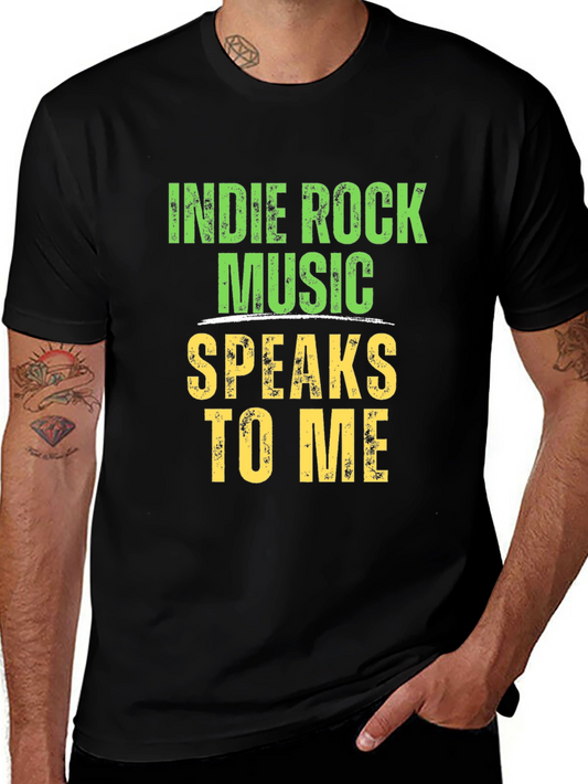 Indie Rock Music Speaks To Me Graphic T-Shirt