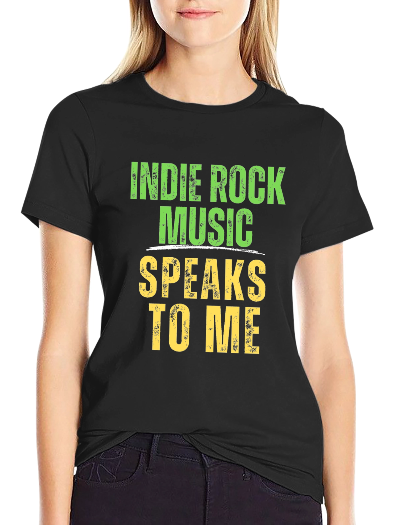 Indie Rock Music Speaks To Me Graphic T-Shirt