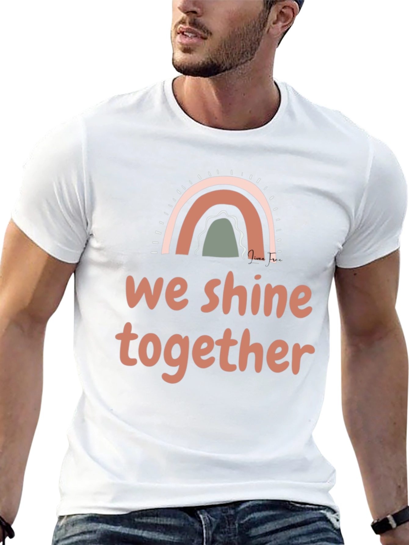 We Shine Together Graphic Tee - Positive Vibes Shirt