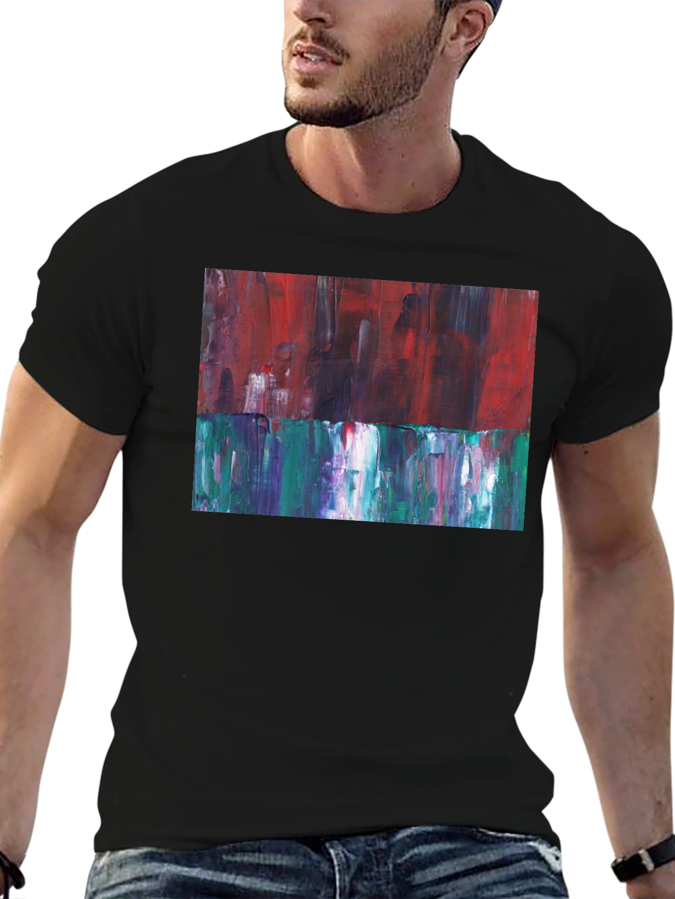 Abstract Expression Tee - Artistic Fashion Statement
