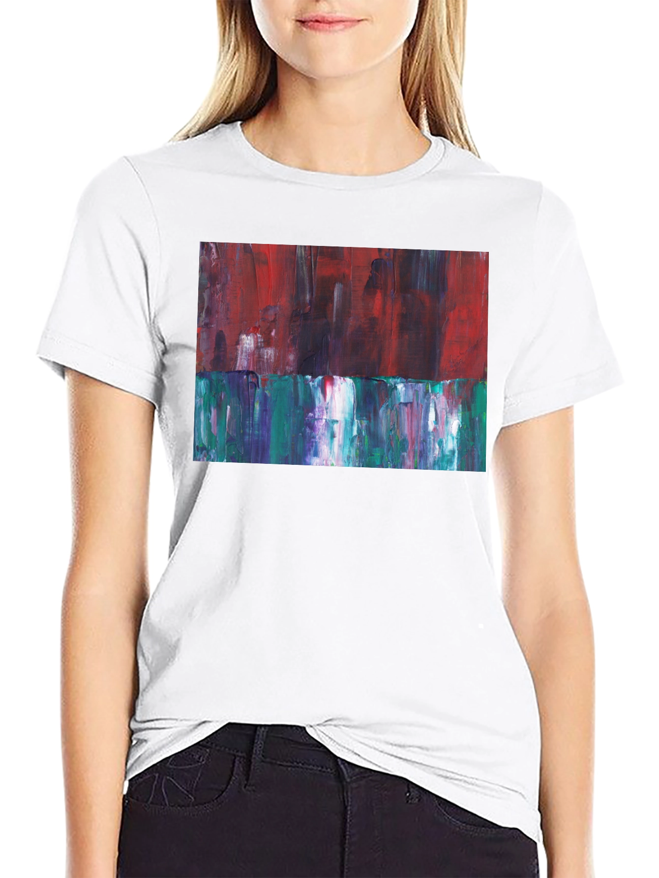 Abstract Expression Tee - Artistic Fashion Statement