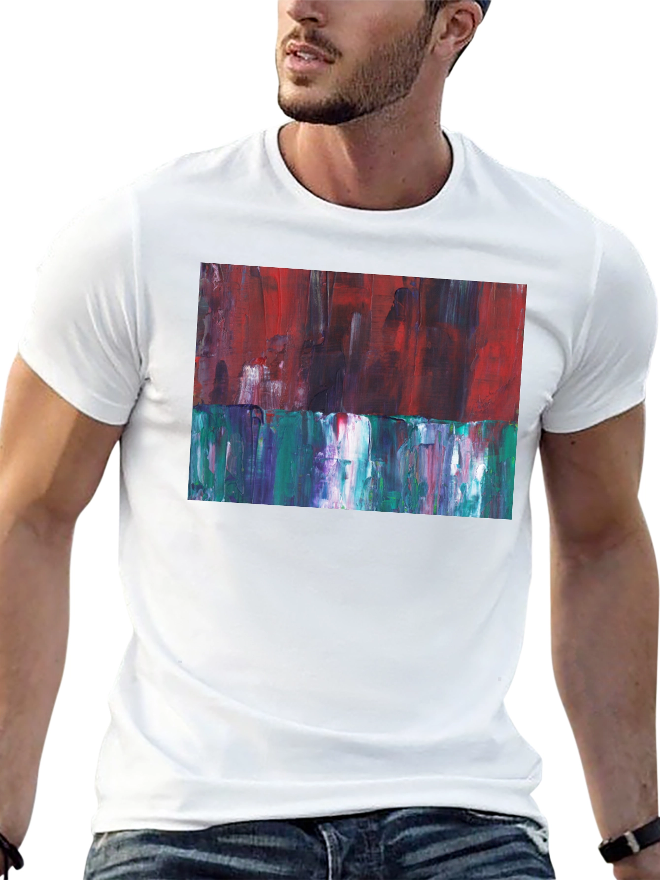 Abstract Expression Tee - Artistic Fashion Statement