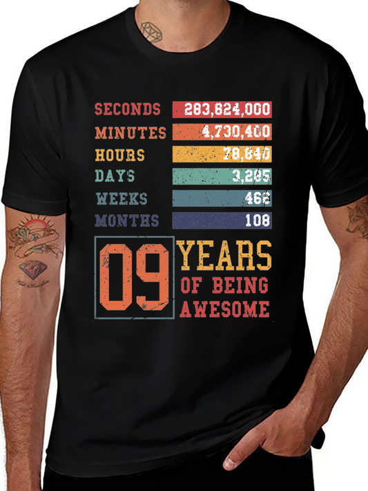 9th Birthday Awesome T-Shirt