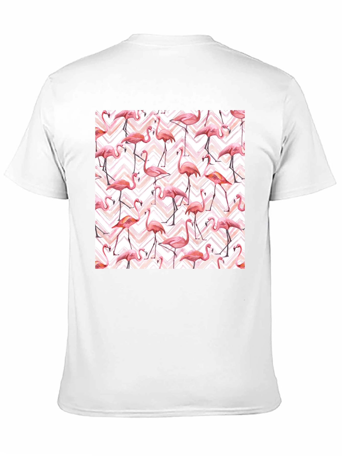 Flamingo Pattern T-Shirt - Tropical Style