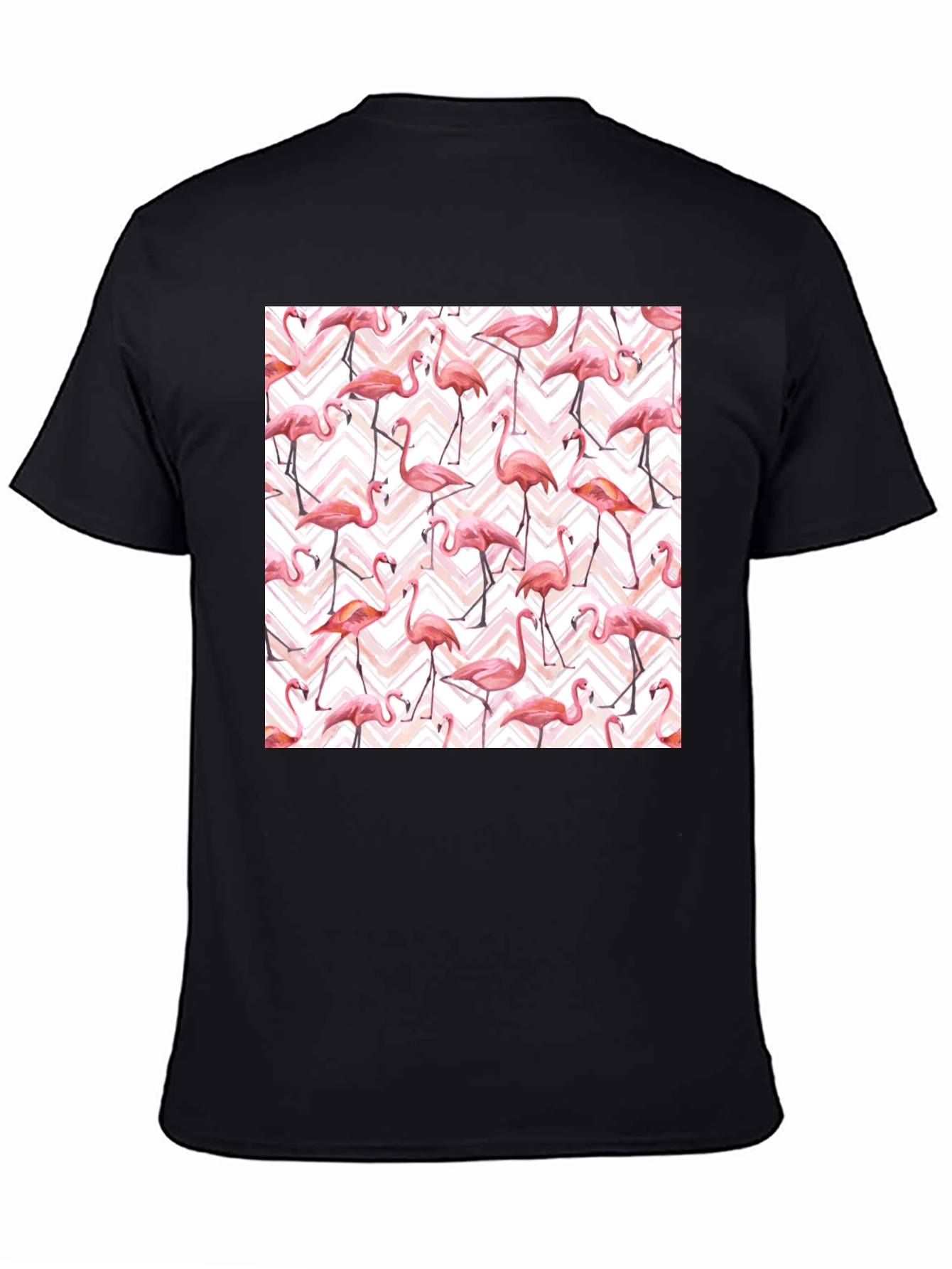 Flamingo Pattern T-Shirt - Tropical Style
