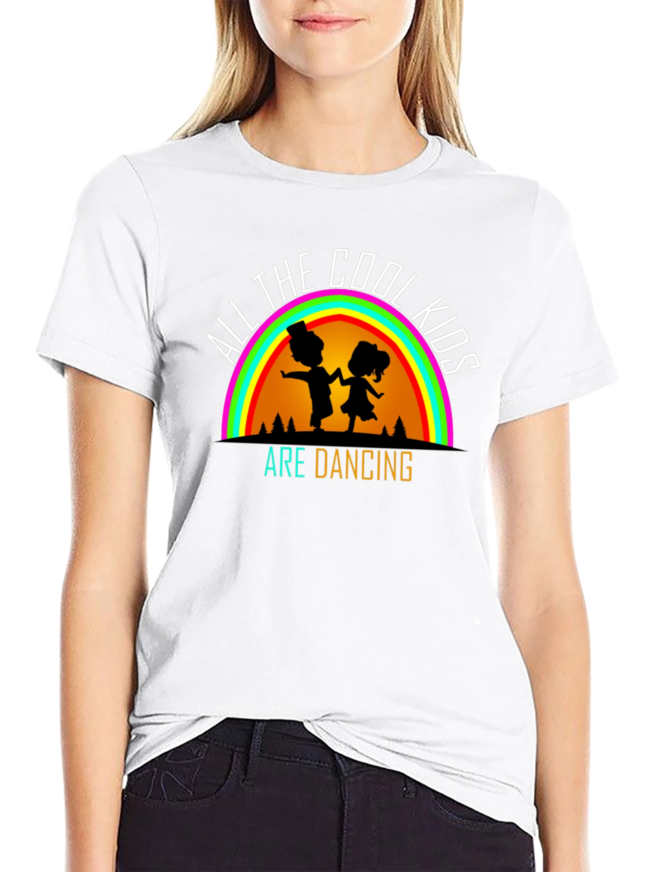 Cool Kids Dancing Black T-Shirt