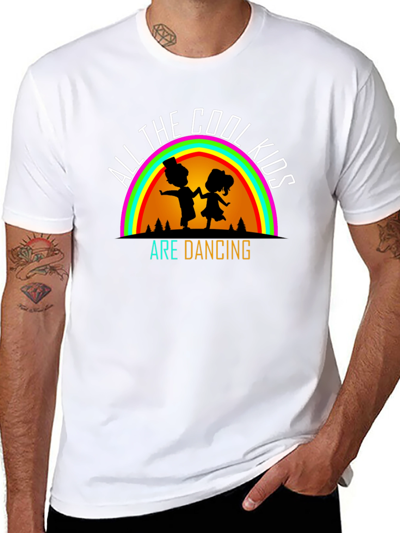 Cool Kids Dancing Black T-Shirt