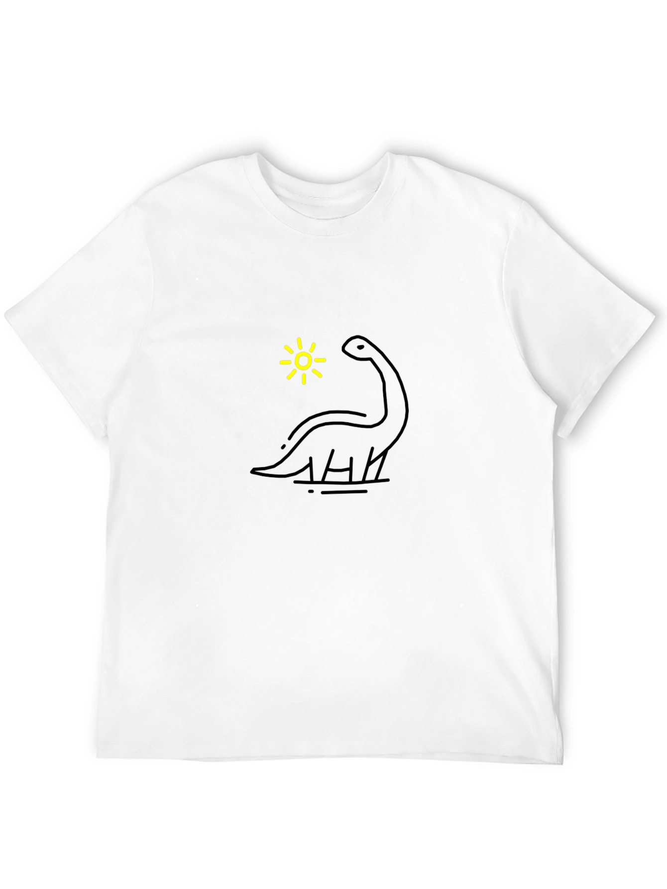 Dino & Sun Black Graphic Tee