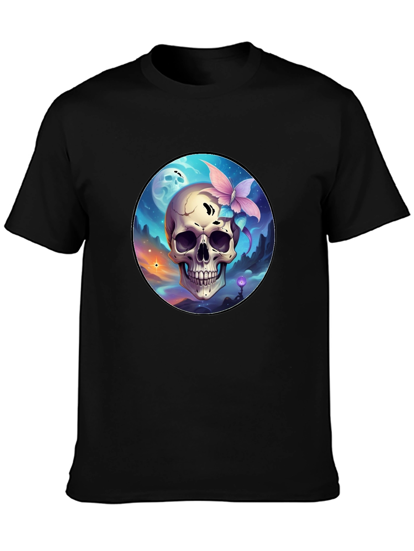 Skull & Butterfly Graphic Tee