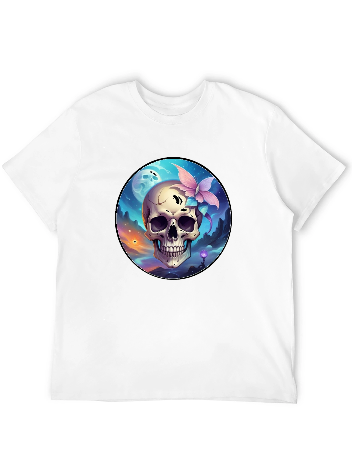 Skull & Butterfly Graphic Tee