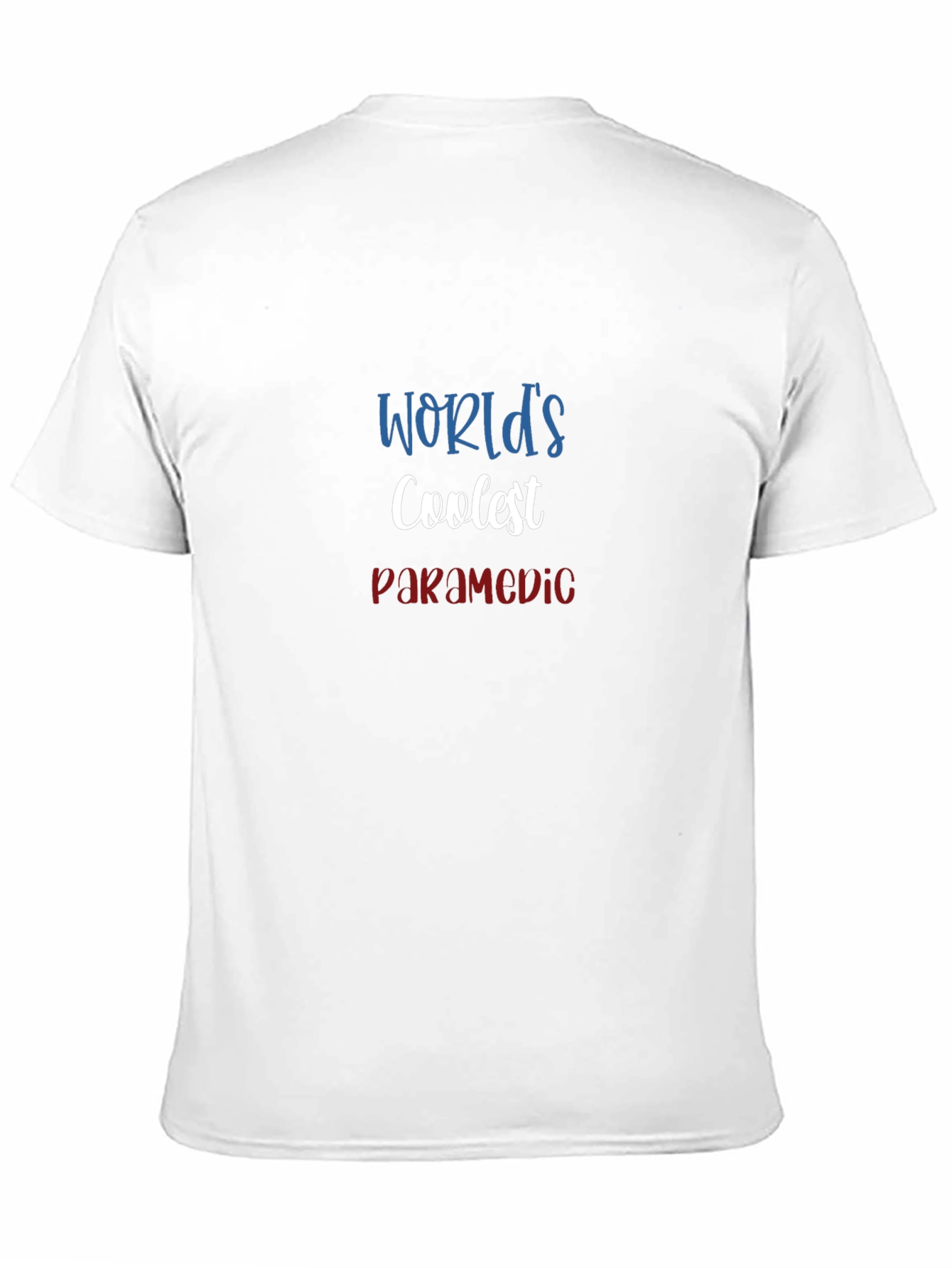 Coolest Paramedic Graphic Tee - Black Cotton Blend