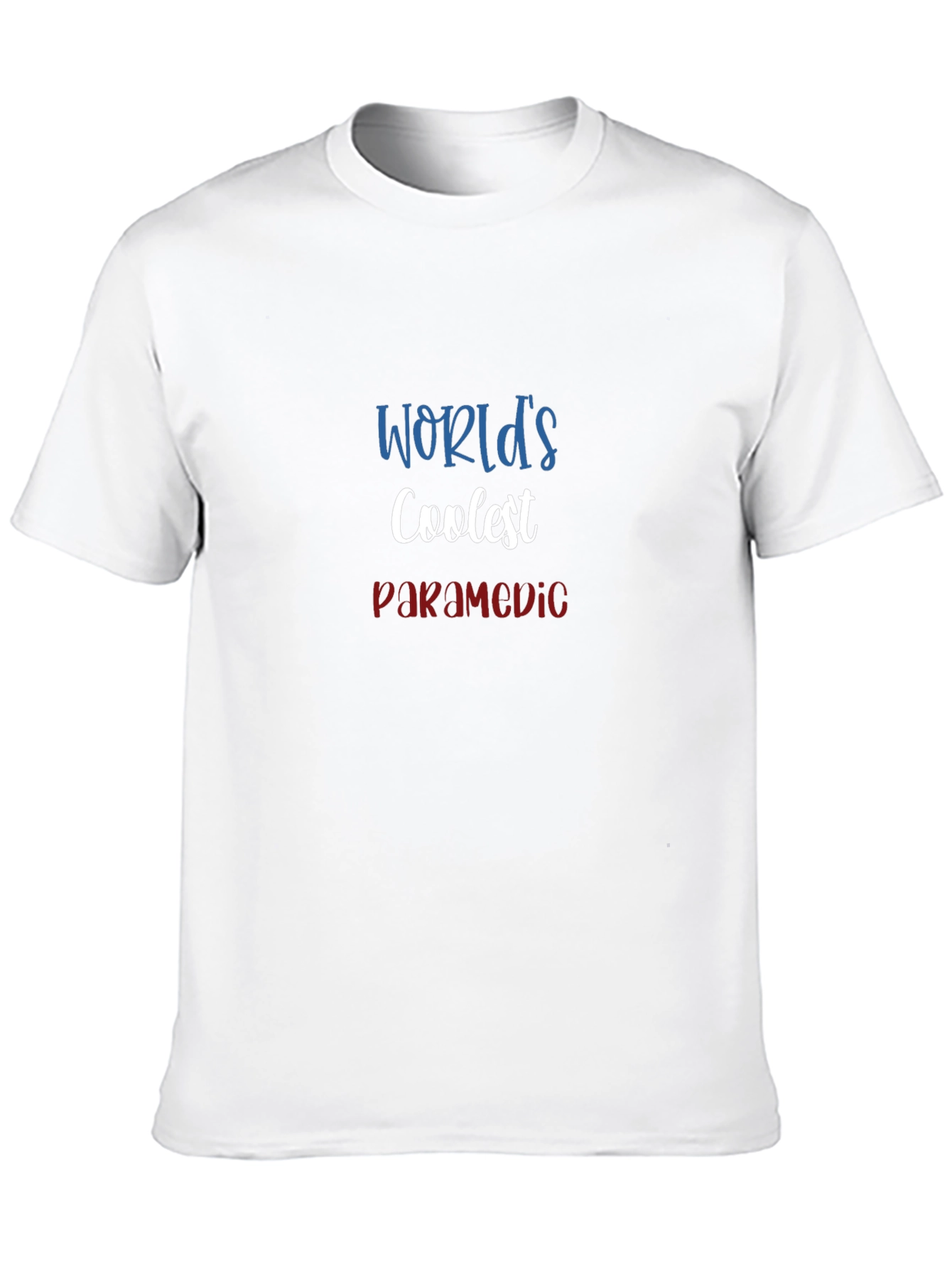 Coolest Paramedic Graphic Tee - Black Cotton Blend