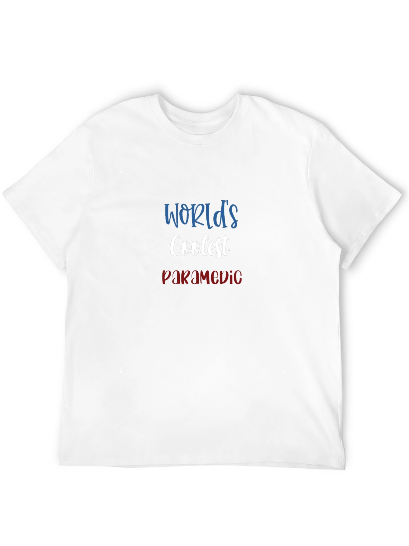 Coolest Paramedic Graphic Tee - Black Cotton Blend