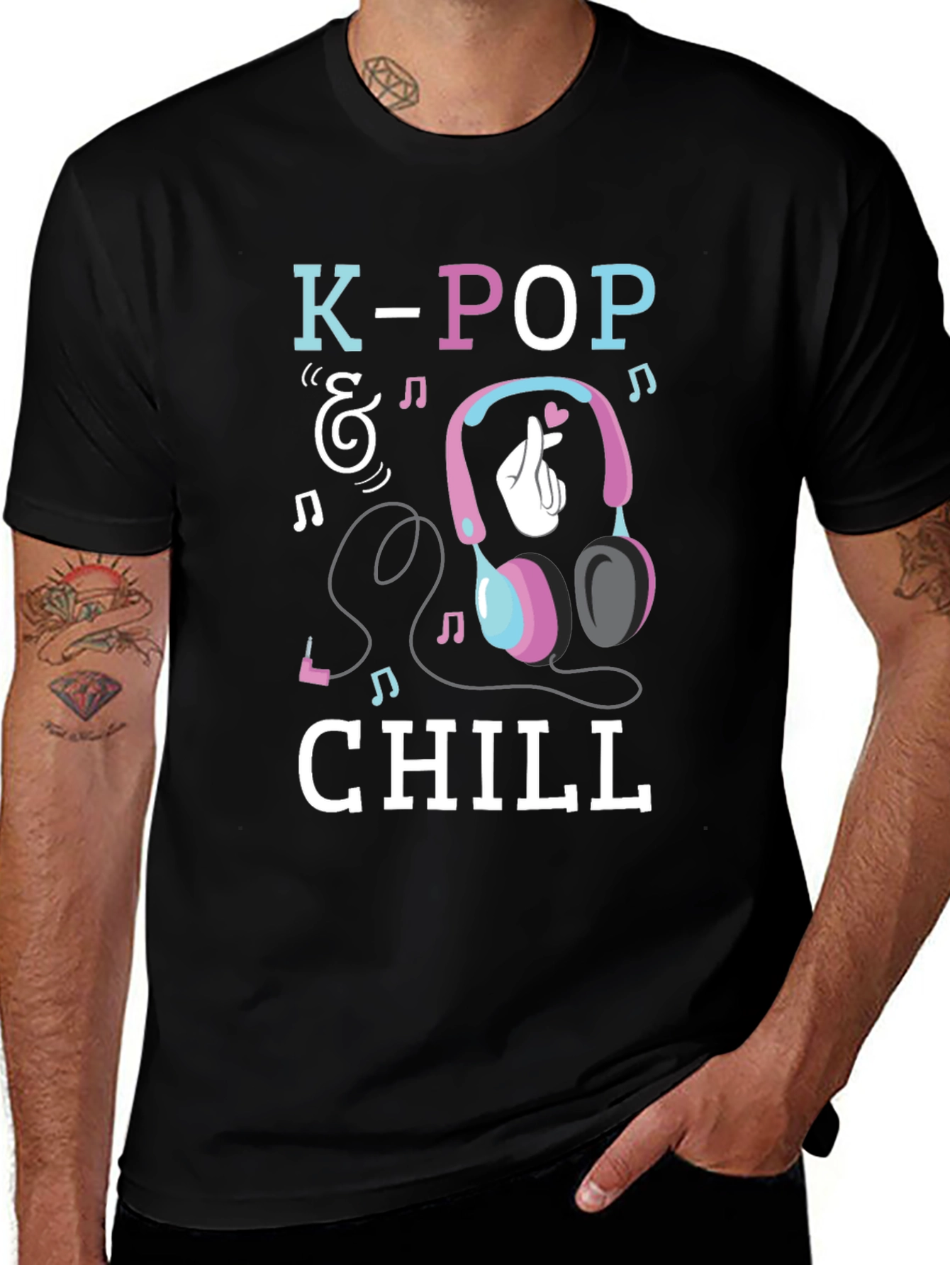 K-Pop & Chill Graphic T-Shirt