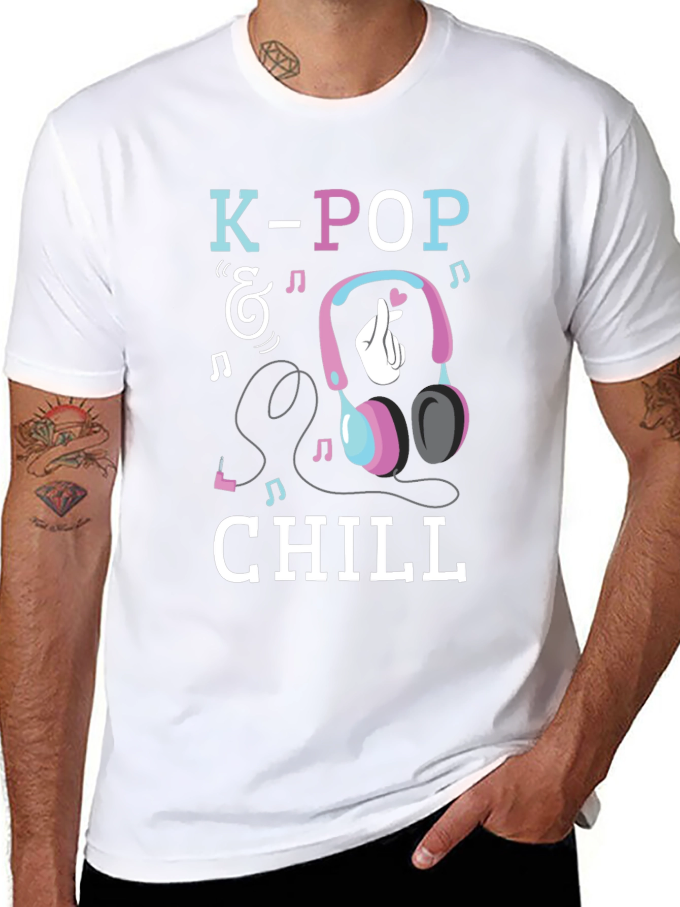 K-Pop & Chill Graphic T-Shirt